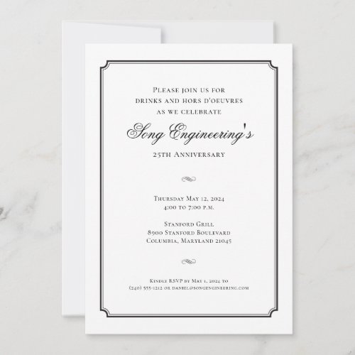 Formal Invitation or Traditional Invite