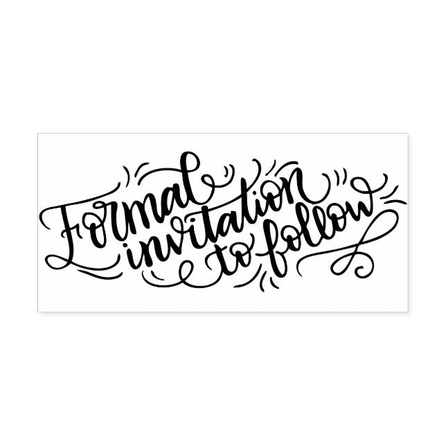 Formal invitation to follow - Wedding stamp (Imprint)