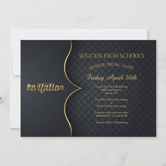 Formal Invitation to Prom (Front)