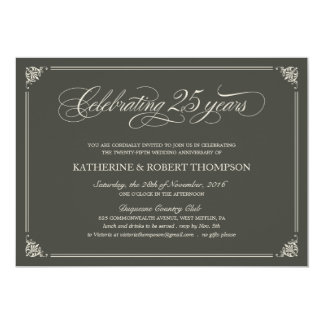 Formal Invitations for 25th Wedding Anniversary