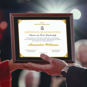 Formal Leadership Heritage Gold Award Certificate