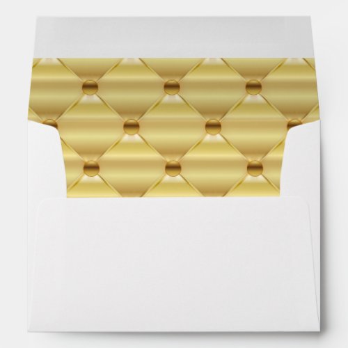 Formal Luxe Gold Metallic Shiny Elegant Envelope