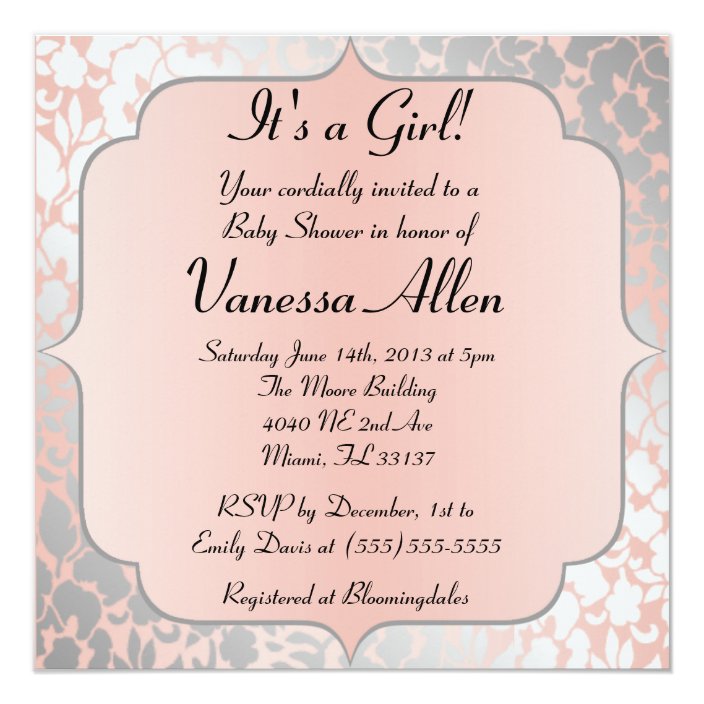 formal baby shower invitation