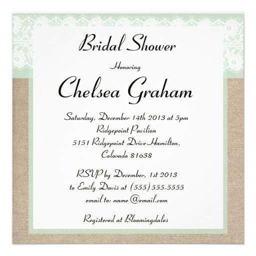 Formal Bridal Shower Invitations 7