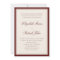 Formal Modern Classic Deep Burgundy Frame Wedding