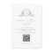 Formal Monogram Dusty Blue QR Code Wedding RSVP