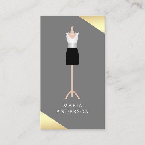Formal Office Dress Form Mannequin Fashion Stylist Business Card