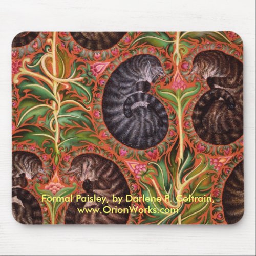 Formal Paisles Formal Paisley by Darlene P C Mouse Pad