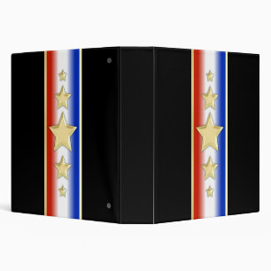 Formal Patriotic Stars Binder