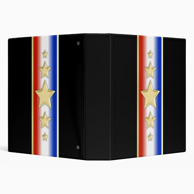 Formal Patriotic Stars Binder (Background)