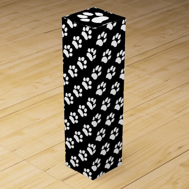 Formal Paw Prints Wine Box (Front)