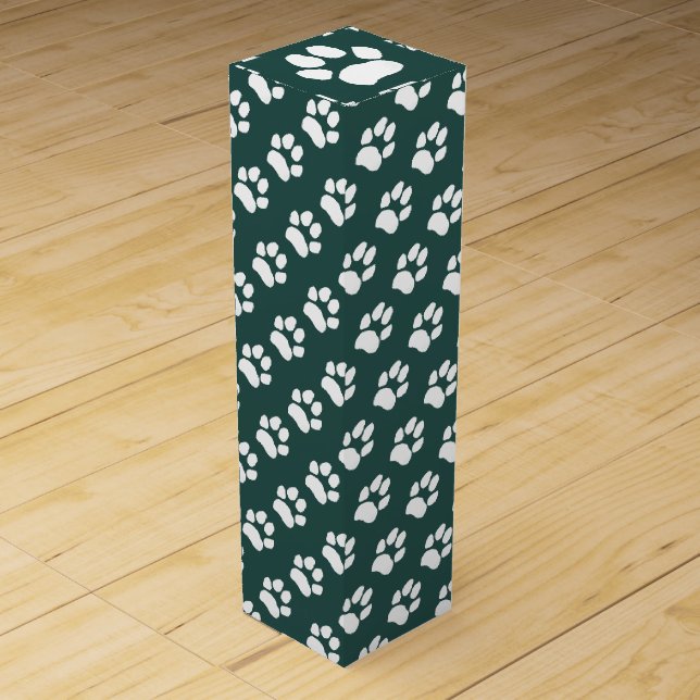 Formal Paw Prints Wine Box (Front)