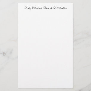 Formal Personal Stationery