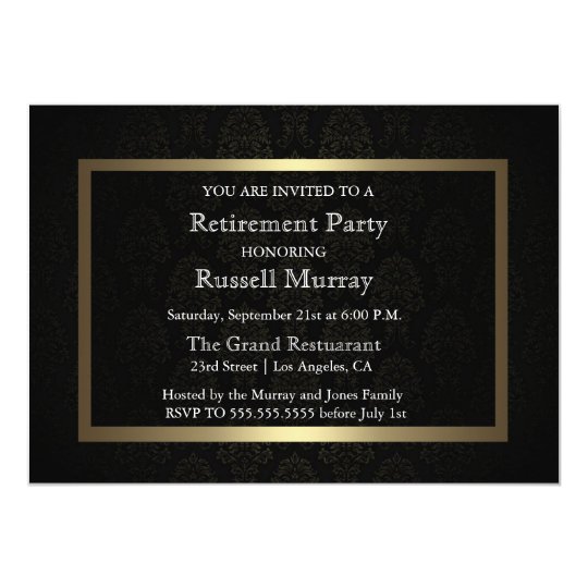 Formal Retirement Party Invitation | Zazzle.com