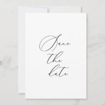 Formal Save The Date Card
