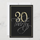 Formal Silver Black and Gold 30th Birthday Party