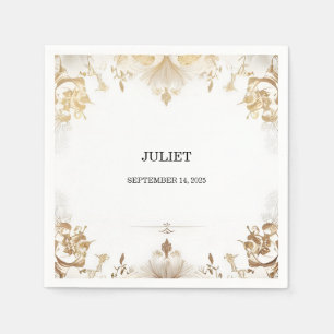 Formal Simple Classic Blank Bridal Shower Napkins