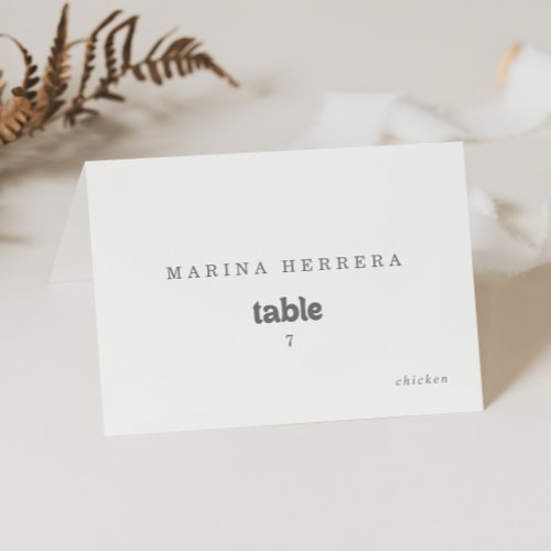 Formal Simple Guest Name Place Cards