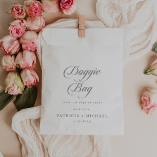 Formal Simple Wedding Dog Treat Favor Bag