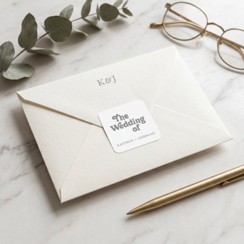 Formal Simple Wedding Envelope Seals