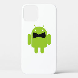 Formal Style Android Robot Icon Design iPhone 12 Case