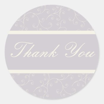 Formal Thank You Sticker by mariannegilliand at Zazzle