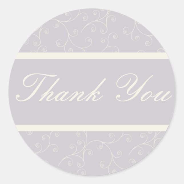Formal Thank You Sticker (Front)
