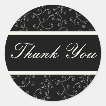 Formal Thank You Sticker by mariannegilliand at Zazzle
