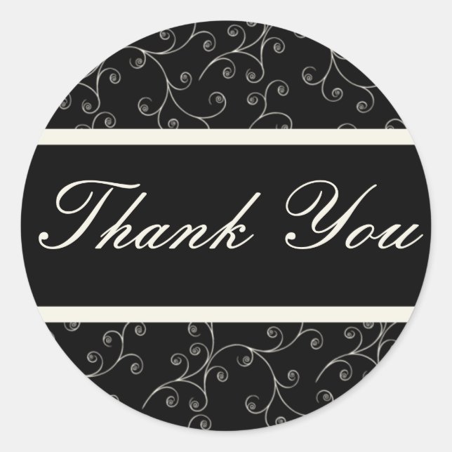 Formal Thank You Sticker (Front)