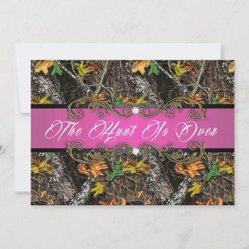 Formal - The Hunt is Over - Wedding Invitations