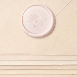 Formal Traditional Monogram Elegant Wedding Wax Seal Sticker