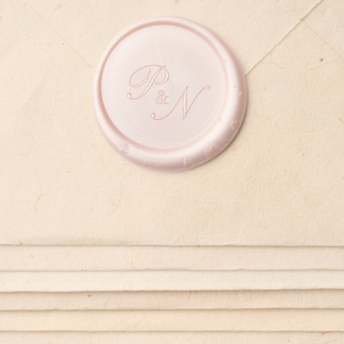 Formal Traditional Monogram Elegant Wedding Wax Seal Sticker
