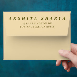 Formal Traditional Wedding A7 Envelope