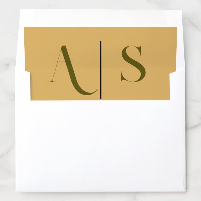 Formal Traditional Wedding A7 Envelope Liner  (In Envelope)
