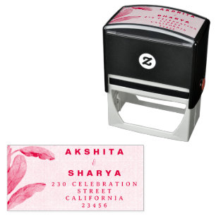 Formal Traditional Wedding Invitation Self-inking Stamp