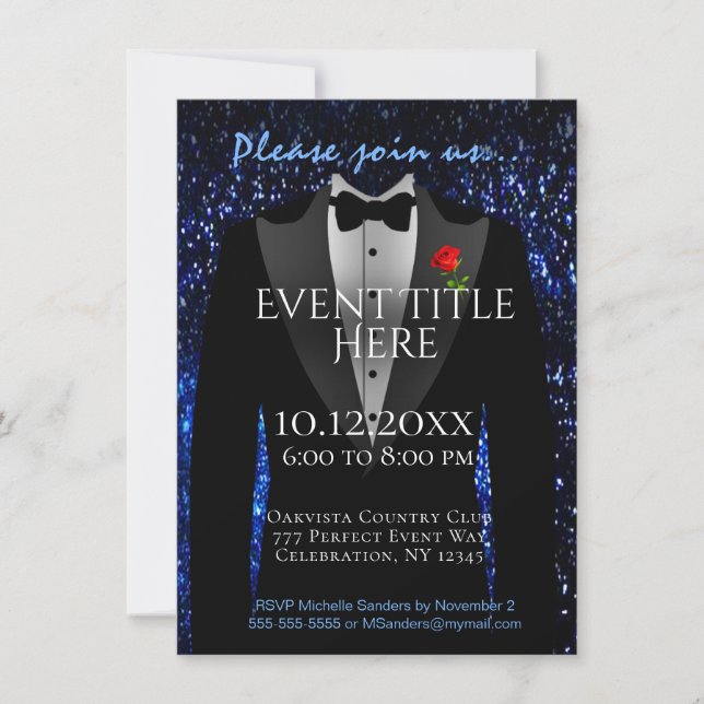 Formal | Tuxedo Invitation (Front)