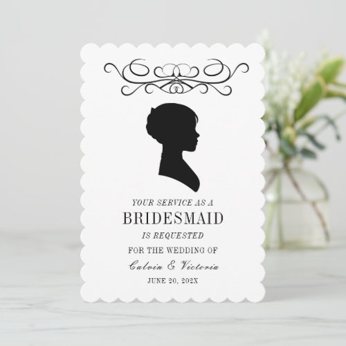 Formal Victorian Bridesmaids Invitation