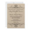 Formal Vintage Flourish - 5x7 Wedding Invitation
