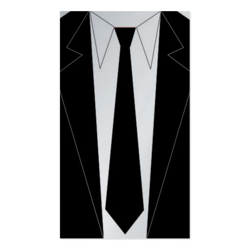Formal Wear Suit Tie Jacket Tuxedo Tux Bowtie Business Card | Zazzle