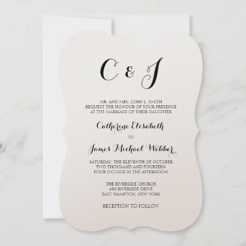 Formal Wedding Invitation Wording Brides Parents