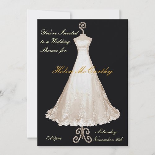 Formal Wedding Shower Invitation