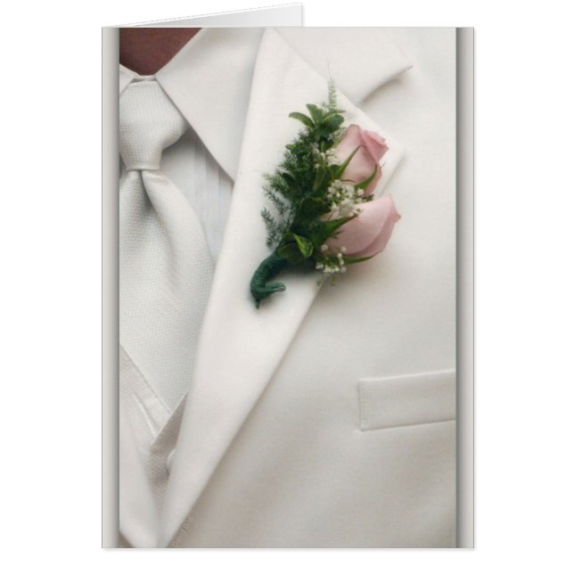 Formal White Tuxedo Cards (Front)