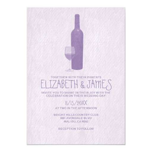 Wine Bottle Wedding Invitations 5