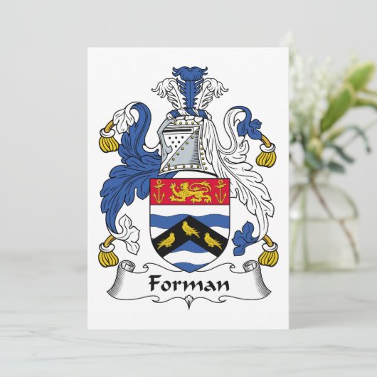 Forman Family Crest (Standing Front)