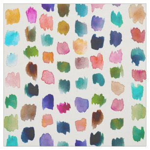 FORMATION Colorful Watercolor Dabs Fabric
