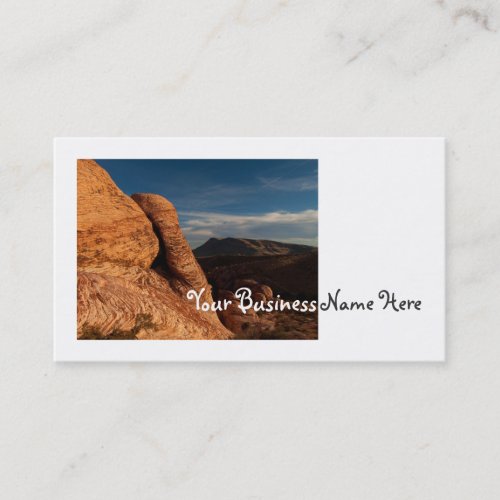 Formations in Red Rock Business Card Template