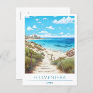 Formentera Spain Travel Postcard