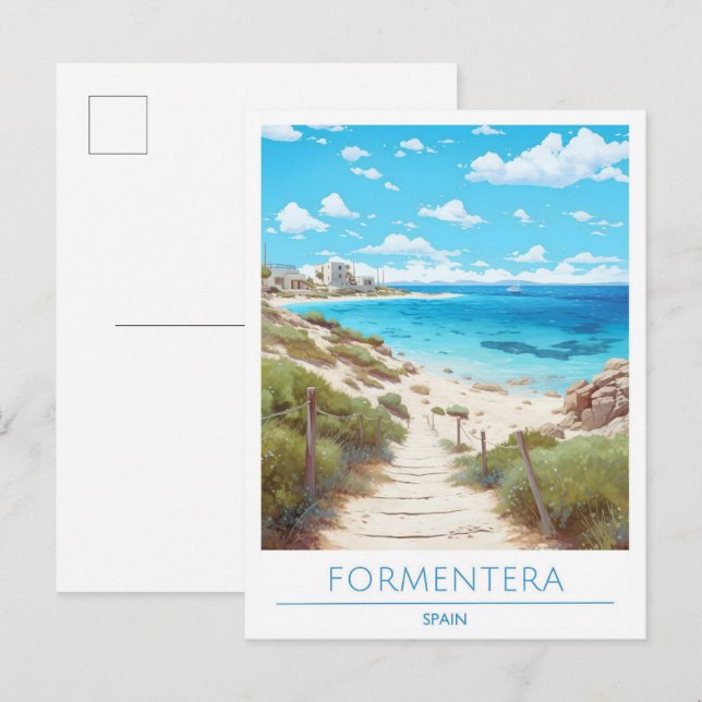 Formentera Spain Travel  Postcard (Front/Back)