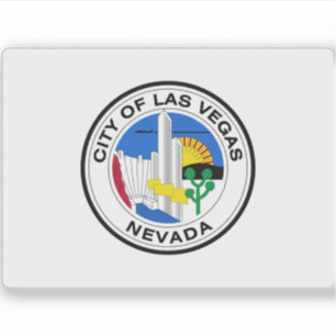 Former flag of Las Vegas, Nevada (1968), USA Sticker