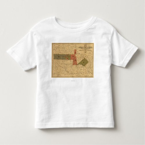 Former Limits of Cherokee Nation of Indians Toddler T_shirt